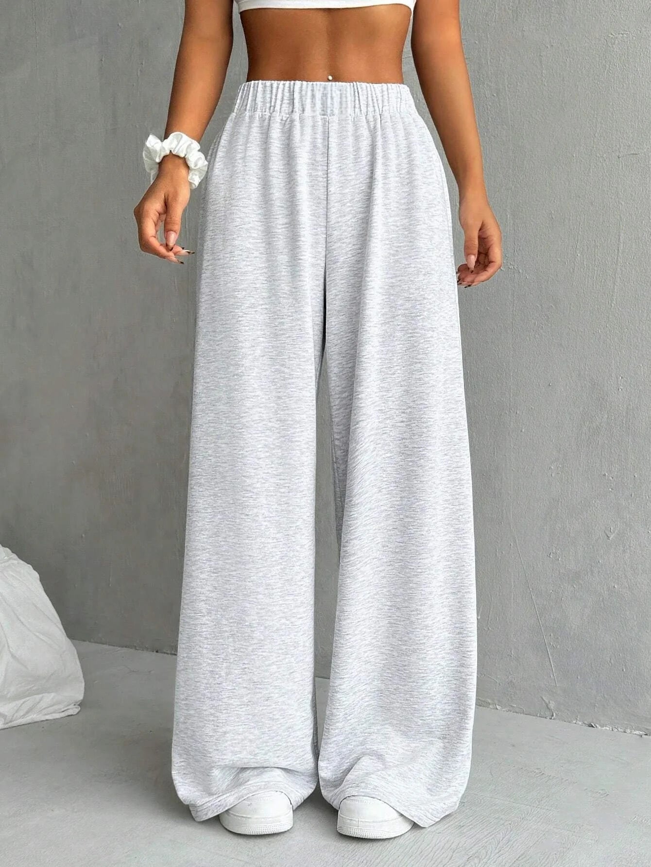 Women's Casual High-Waisted Wide-Leg Pants