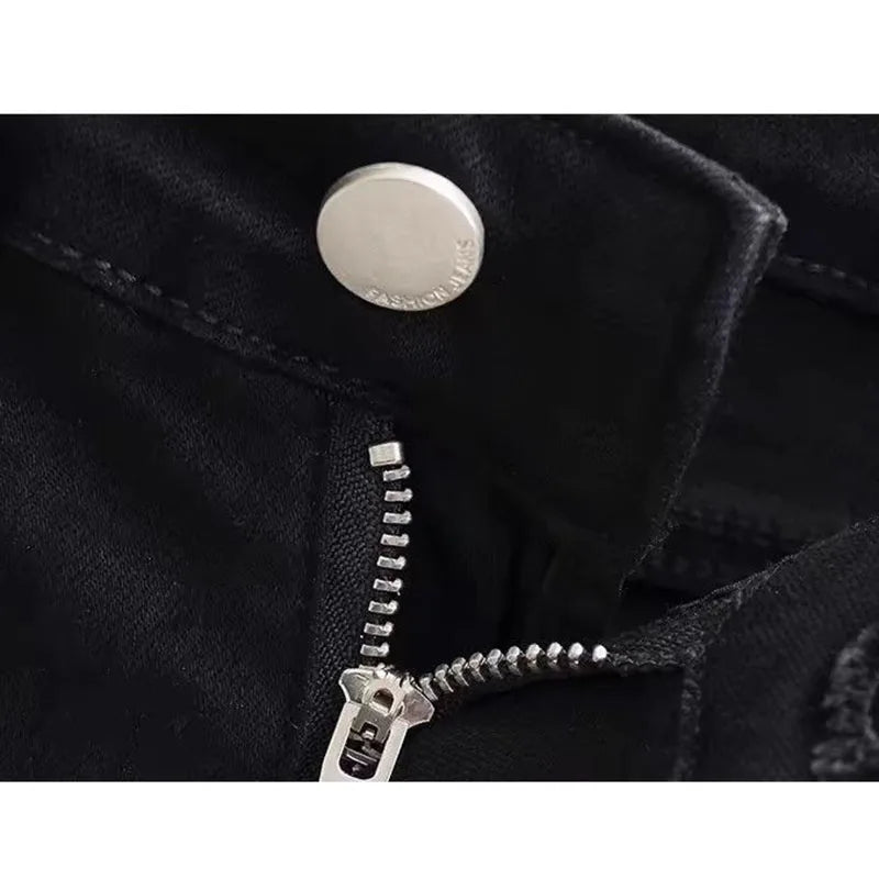 Black Denim Shorts for Women New European Style Trendy Summer Mini Shorts Female Sexy Sheath Night Club Slim Ultrashort Jeans