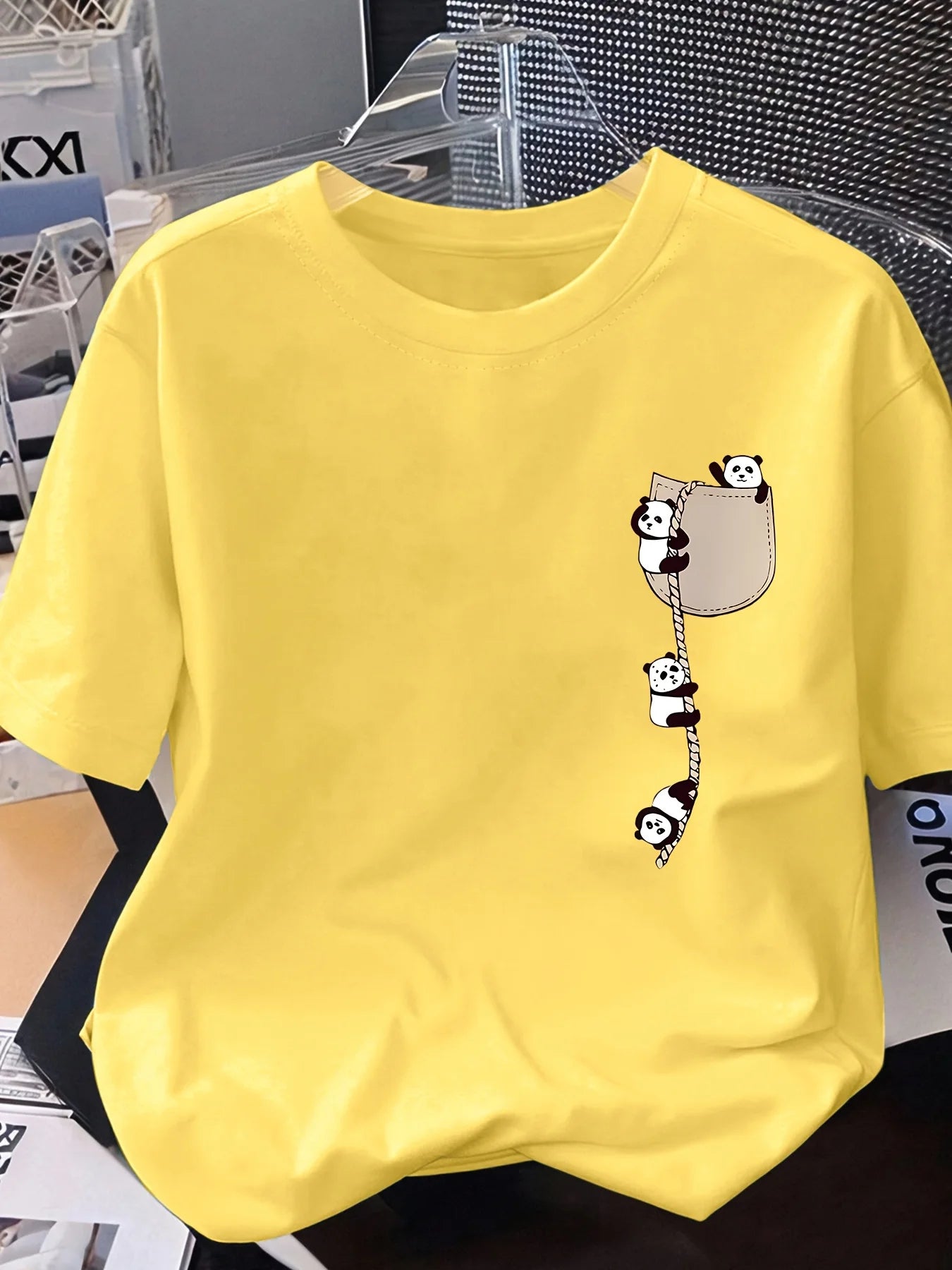 Fashion New Design - Women's Round-neck Panda Print Fashion Short-Sleeved Summer Casual T-shirt women clothes Summer Streetwear
