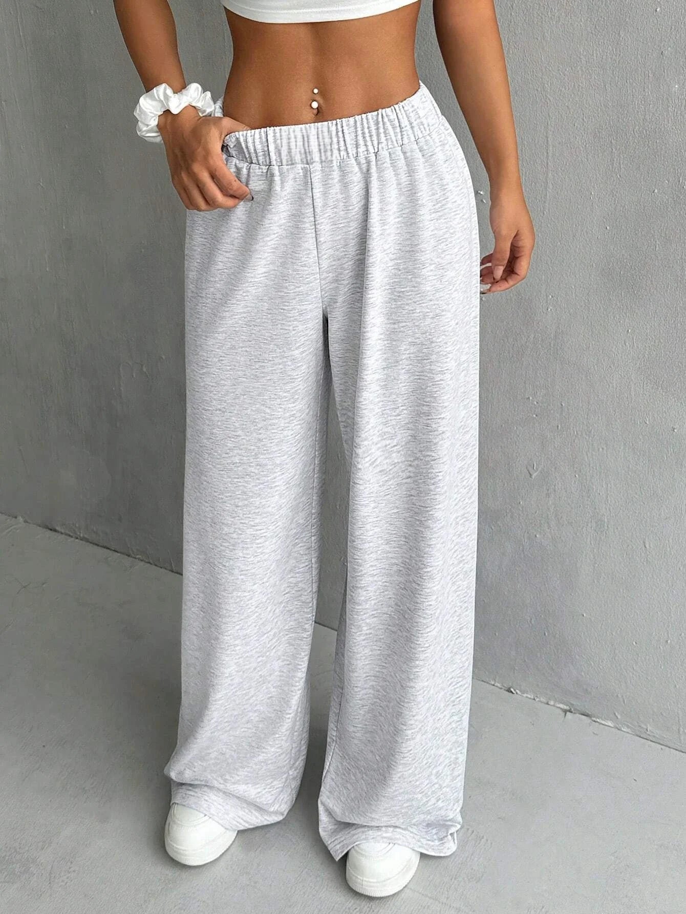 Women's Casual High-Waisted Wide-Leg Pants