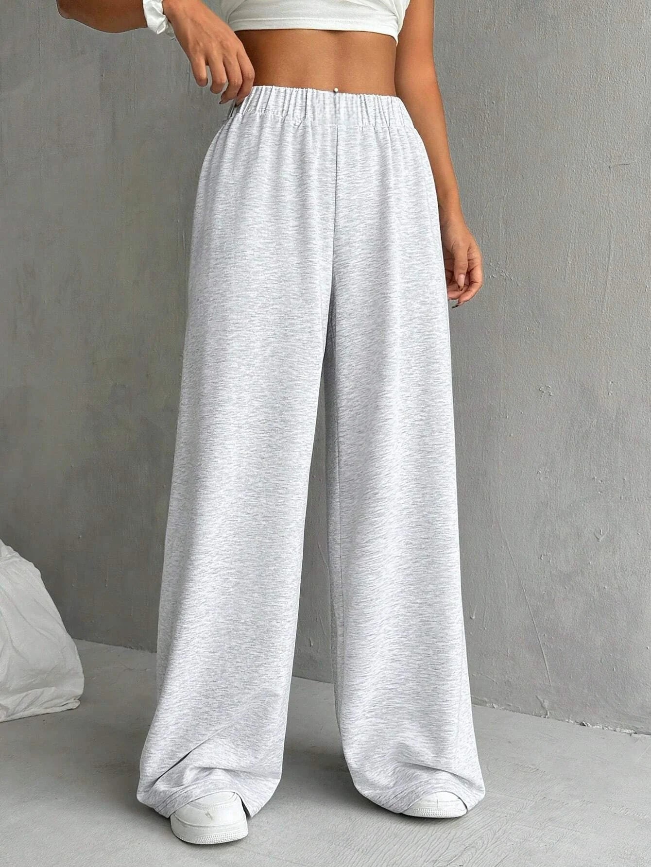 Women's Casual High-Waisted Wide-Leg Pants